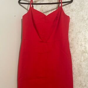 Banana Republic Ponte Red Dress